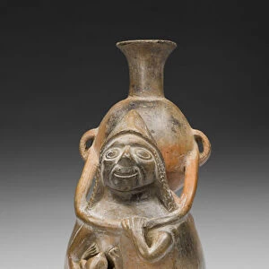 Ritual Vessel Representing a Woman Carrying a Vessel (Aryballos) and Nursing a Child, A. D