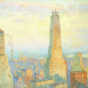 Ritz Tower, New York, 1928 (oil on canvas)