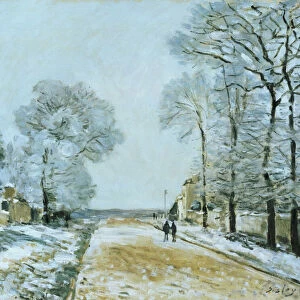 The Road, Snow Effect, 1876 (oil on canvas)