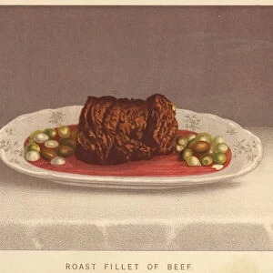 Roast Fillet of Beef (colour litho)