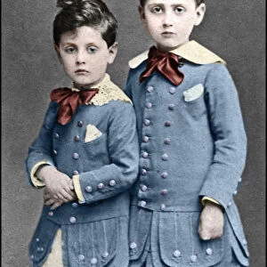 Robert and Marcel Proust children in 1877