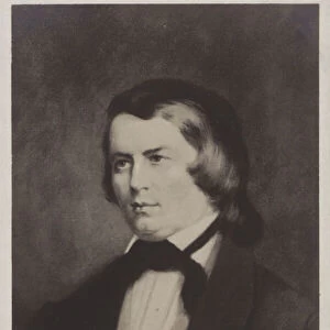 Robert Schumann, German composer (litho)
