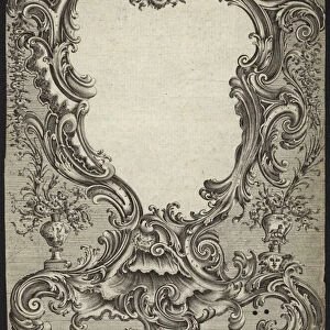 Rococo design for a frame (engraving)