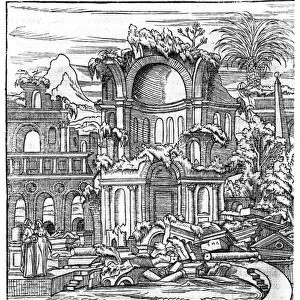Roman Ruins, from Le Songe de Poliphile by Francois Rabelais (1494-1553)