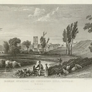 Roman Station at Chipping Hill, Witham, Essex (engraving)