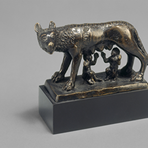 Romulus and Remus Suckled by a She-wolf, 15th century (bronze