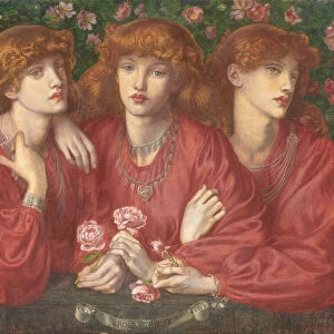Rosa Triplex: A triple portrait of May Morris, 1874 (pencil, w / c