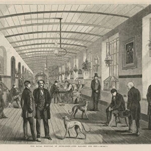 The Royal Hospital of Bethlehem - the gallery for men (engraving)