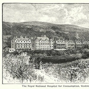 The Royal National Hospital for Consumption, Ventnor, Isle of Wight (engraving)