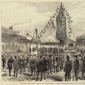 The Royal Visit to Truro, General View of the Ceremony of Laying the Foundation-Stone of the New Cathedral (engraving)