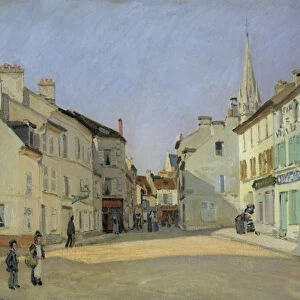 Rue de la Chaussee at Argenteuil, 1872 (oil on canvas)