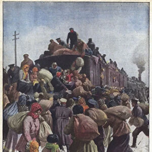 Russia has the railways in a state worthy of the times it passes through (colour litho)