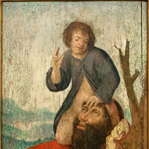 Saint Christopher - Painting from the workshop of Brother Carlos (Flemish painter active between 1517 and 1544), oil on wood, circa 1530 (St Christopher, by the workshop of Friar Carlos (active between 1517-1544), oil on panel