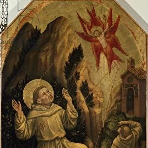 Saint Francis receiving the stigmata (tempera on panel, 1370)