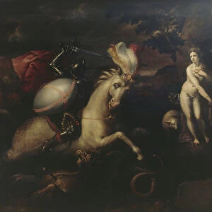 Saint George (oil on panel)