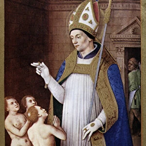 Saint Nicholas after Jean Bourdichon, 15th century - in "