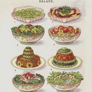 Salads (chromolitho)