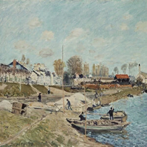 Sand on the Quay, 1875 (oil on canvas)