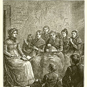 Sarah Martin Preaching to the Prisoners in Yarmouth Gaol, 1835 (engraving)