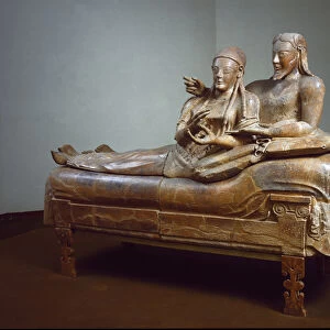 Sarcophagus of the spouses - Terracotta sculpture from Cerveteri, 525-500 BC