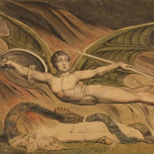 Satan Exulting over Eve, 1795 (graphite, black ink and watercolour)