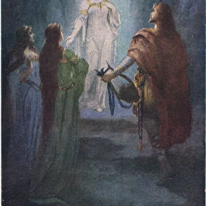 He saw a beautiful woman, illustration from The Stories of Wagners Operas pub