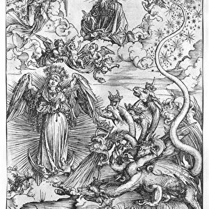 Scene from the Apocalypse, The woman clothed with the sun and the seven-headed dragon