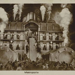 Scene from Fritx Langs film Metropolis, 1927 (b / w photo)