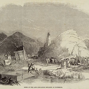 Scene of the Late Gun-Cotton Explosion at Faversham (engraving)