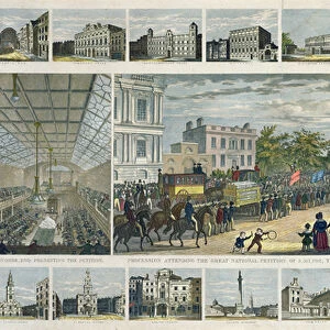 Scenes Associated with the Presentation of the Petition to Parliament by Thomas Duncombe