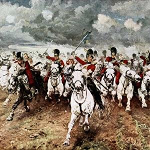 Scotland for Ever. The charge of the Scots Greys at Waterloo