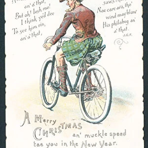Scottish Christmas card (chromolitho)