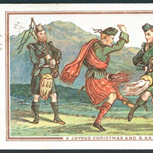 Scottish Christmas card (chromolitho)