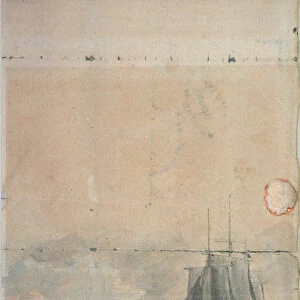 A Seascape, (sketch design, one of two)