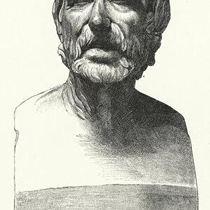 Seneca the Younger, Roman philosopher, statesman and dramatist (litho)
