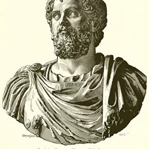 Septimius Severus. (Museum of the Louvre) (engraving)