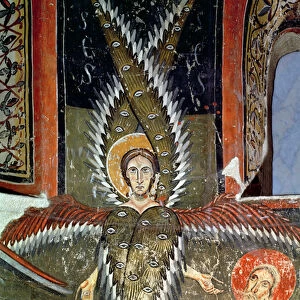 Seraphim purifying the lips of Isaiah, Catalan School (fresco)