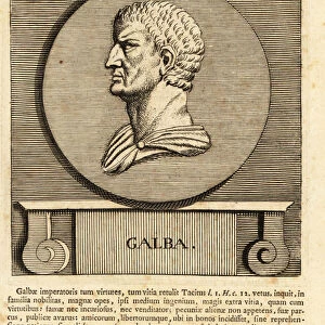 Servius Galba, Roman emperor, 1787 (engraving)