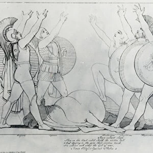 The Seven Against Thebes, 1795 (engraving)