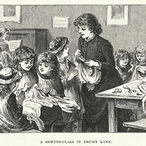 A sewing-class in Drury Lane (engraving)