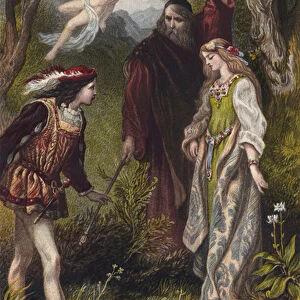 Shakespeare, The Tempest, Act I, Scene 2 (chromolitho)