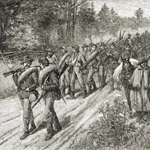 Shermans Army on the march to the sea in 1865, from A Brief History of