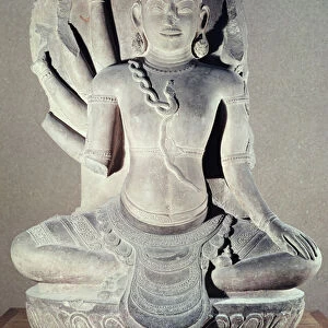 Shiva with ten arms, from Thap Banh It Temple, Binh Dinh, Vietnam