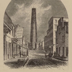 The Shot-Tower, Baltimore, Maryland (engraving)