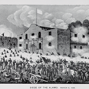 The Siege of the Alamo, 6th March 1836, from Texas, an Epitome of Texas History