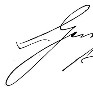Signature of George IV as Prince Regent (engraving)