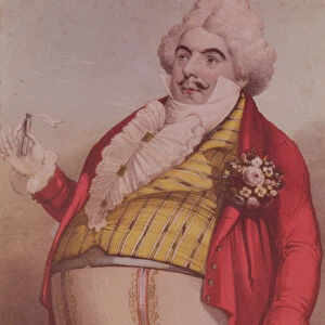 Signor Lablache as Dr. Dulcamara, the quack doctor in the opera The Elixir of Love