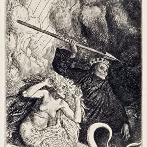 Sin and Death at the Gates of Hell from Paradise Lost