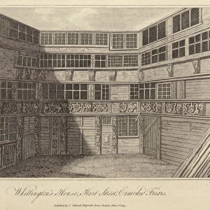 Sir Richard Whittingtons House, Hart Street, Crutched Friars, London (engraving)