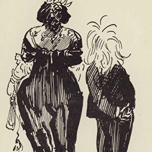 Sir William and Lady Wilde (litho)